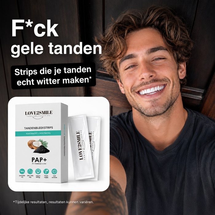 Love2Smile whitening strips campagne